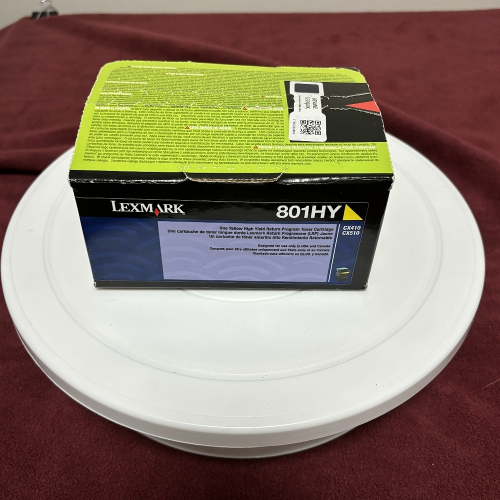 Genuine Lexmark 801HY Yellow High Yield Return Program Toner (CX410 CX510) *New*